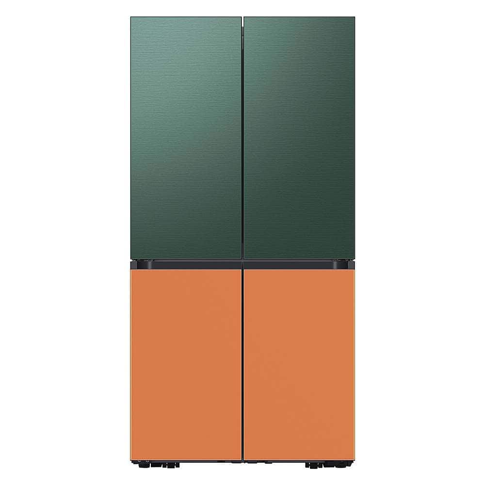 Alt View 20. Samsung - Bespoke 4-Door Flex Refrigerator Panel - Top panel - Emerald Green Steel.