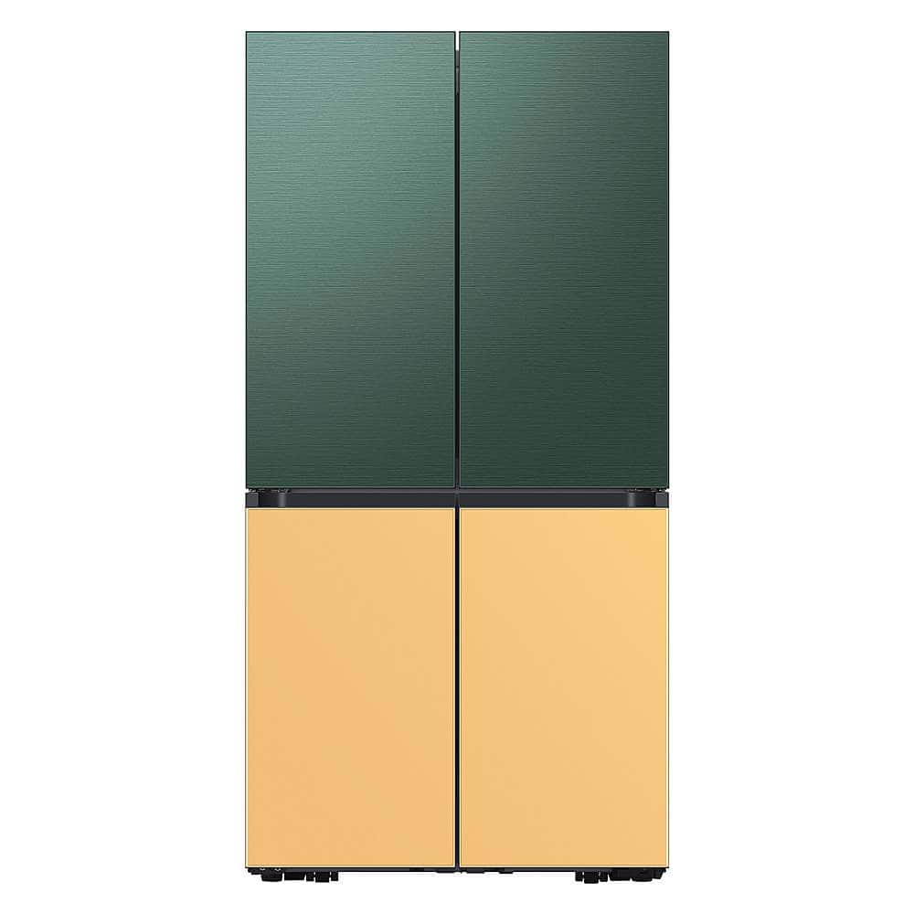 Alt View 22. Samsung - Bespoke 4-Door Flex Refrigerator Panel - Top panel - Emerald Green Steel.