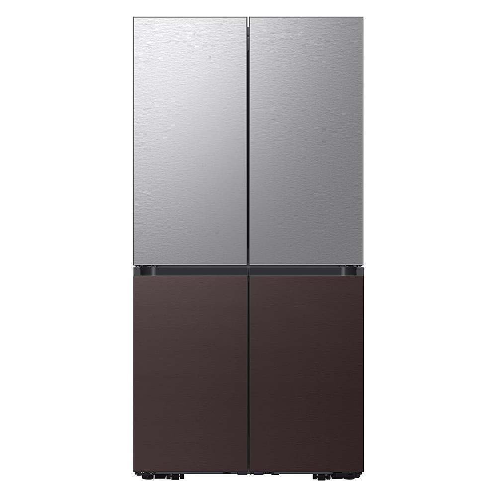 Alt View 15. Samsung - Bespoke 4-Door Flex Refrigerator Panel - Top panel - Stainless Steel.