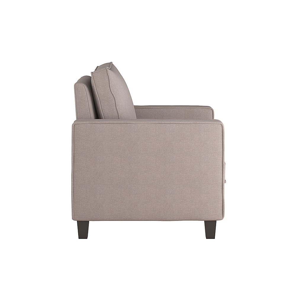 Left View: CorLiving - Georgia Fabric Accent Chair - Taupe