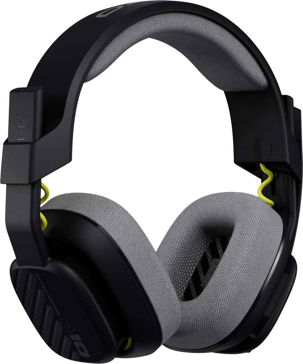 Front. Astro Gaming - A10 Gen 2 Wired Over-the-Ear Gaming Headset for Xbox One, Xbox Series X|S, Windows, MacOS - Black.