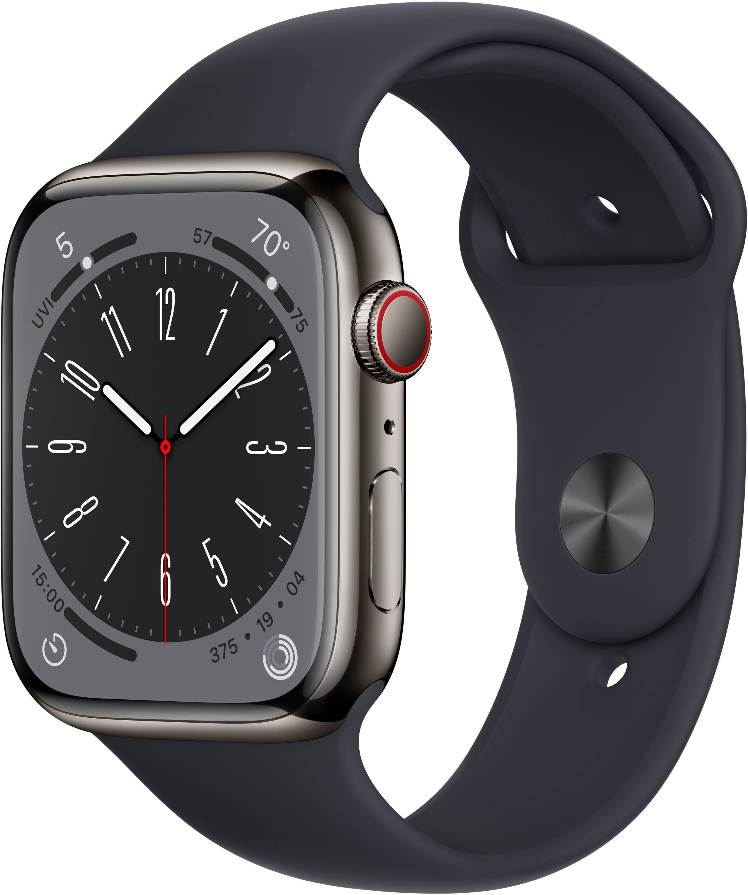 Apple Watch Series 7 (45mm) (Cellular) (Titanium) - Full Specifications,  Features and Price - Geeky Wrist