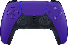 Front. Sony - PlayStation 5 - DualSense Wireless Controller - Galactic Purple.