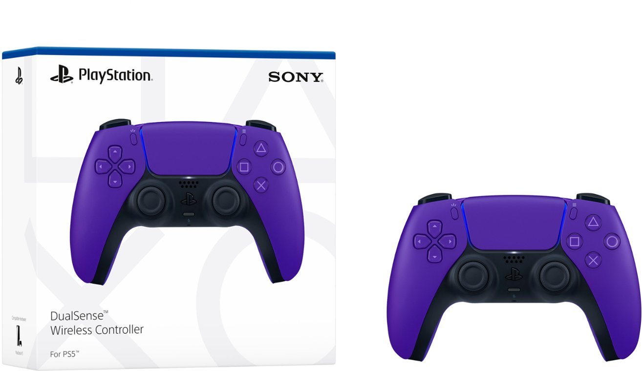 Zoom in on Alt View Zoom 11. Sony - PlayStation 5 - DualSense Wireless Controller - Galactic Purple.