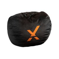 X Rocker - X-Ball Oversized Gaming Bean Bag Chair - Black - Front_Zoom