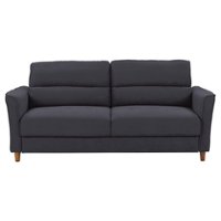 CorLiving - Georgia 3-Seat Fabric Upholstered Sofa - Dark Grey - Front_Zoom