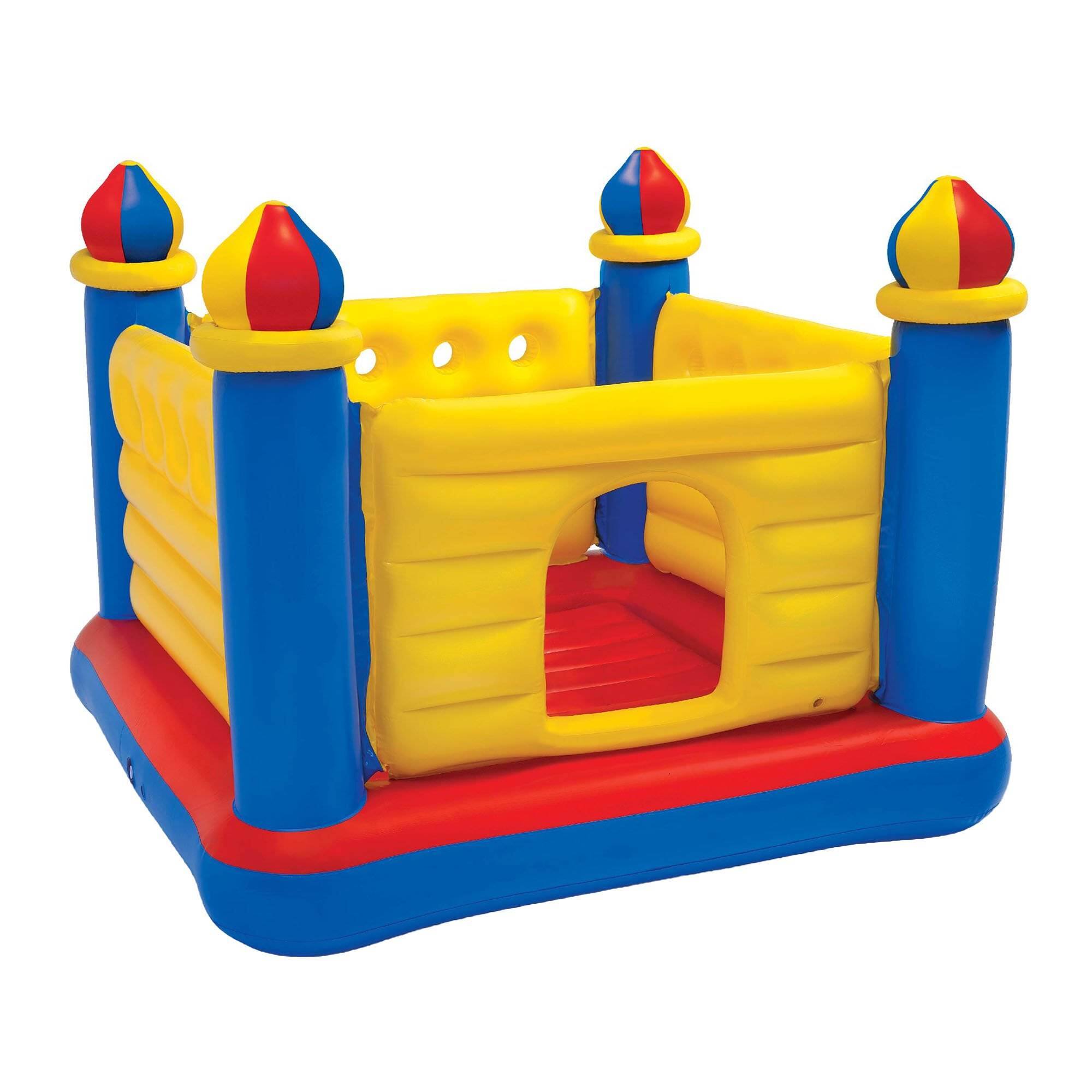 Front. Intex - Jump-O-Lene Inflatable Colorful Castle Ball Pit and Bounce House - Multicolor.