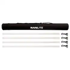 Front. NANLITE - Nanlite PavoTube T8-7X 3' 8W RGBWW LED Pixel Tube 4-Light Kit.