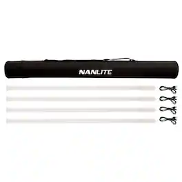 NANLITE - PavoTube T8-7X 3' 8W RGBWW LED Pixel Tube 4-Light Kit
