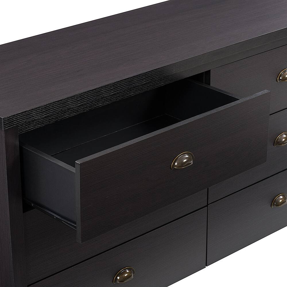 Best Buy CorLiving Boston 6Drawer Dresser Black BSA300W