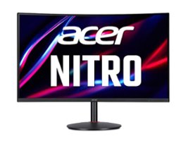 Acer - Nitro XZ322QU Sbmiipphx 31.5" LED WQHD 1500R Curved Monitor FreeSync(HDMI) - Black - Front_Zoom