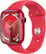 Front. Apple - Apple Watch Series 9 (GPS + Cellular) 45mm (PRODUCT)RED Aluminum Case with (PRODUCT)RED Sport Band w/ Blood Oxygen - S/M - (PRODUCT)RED.
