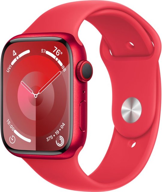 Apple Watch Series 9 • 45mm Rouge • Bracelet Sport (PRODUCT)RED M/L