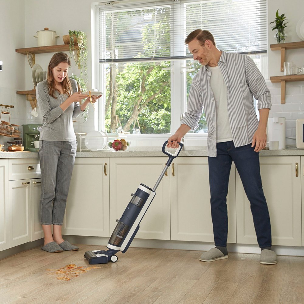 Zoom in on Alt View Zoom 12. Tineco - Floor One S3 Extreme – 3 in 1 Mop, Vacuum & Self Cleaning Smart Floor Washer with iLoop Smart Sensor - Blue.