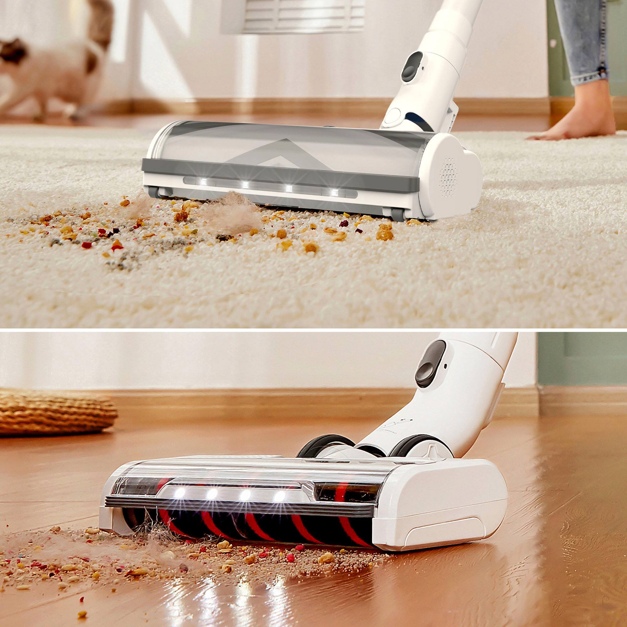 Left. Tineco - Pure One S11 Dual - Cordless Stick Vacuum with iLoop Smart Sensor Technology - Gray.