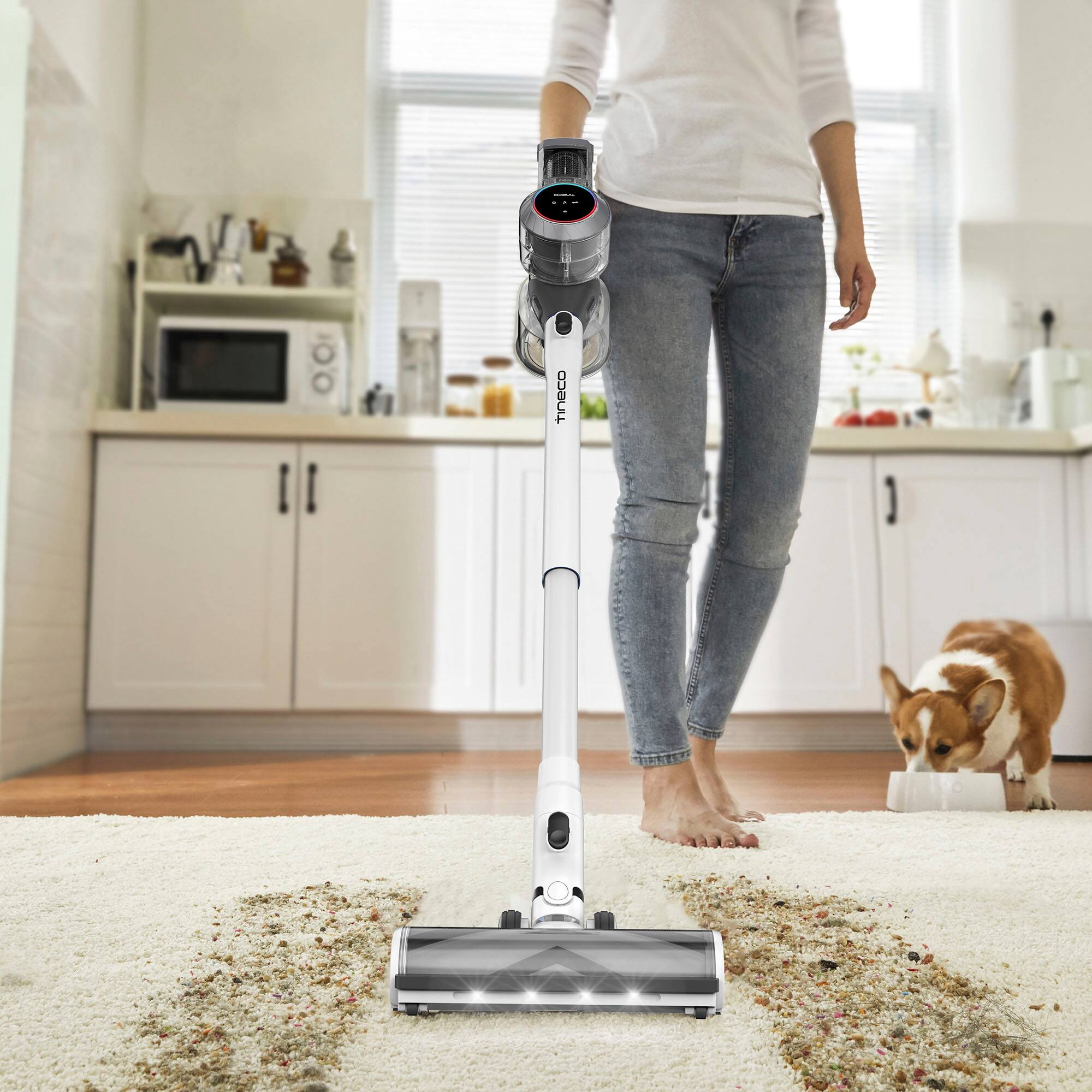 Alt View 1. Tineco - Pure One S11 Dual - Cordless Stick Vacuum with iLoop Smart Sensor Technology - Gray.