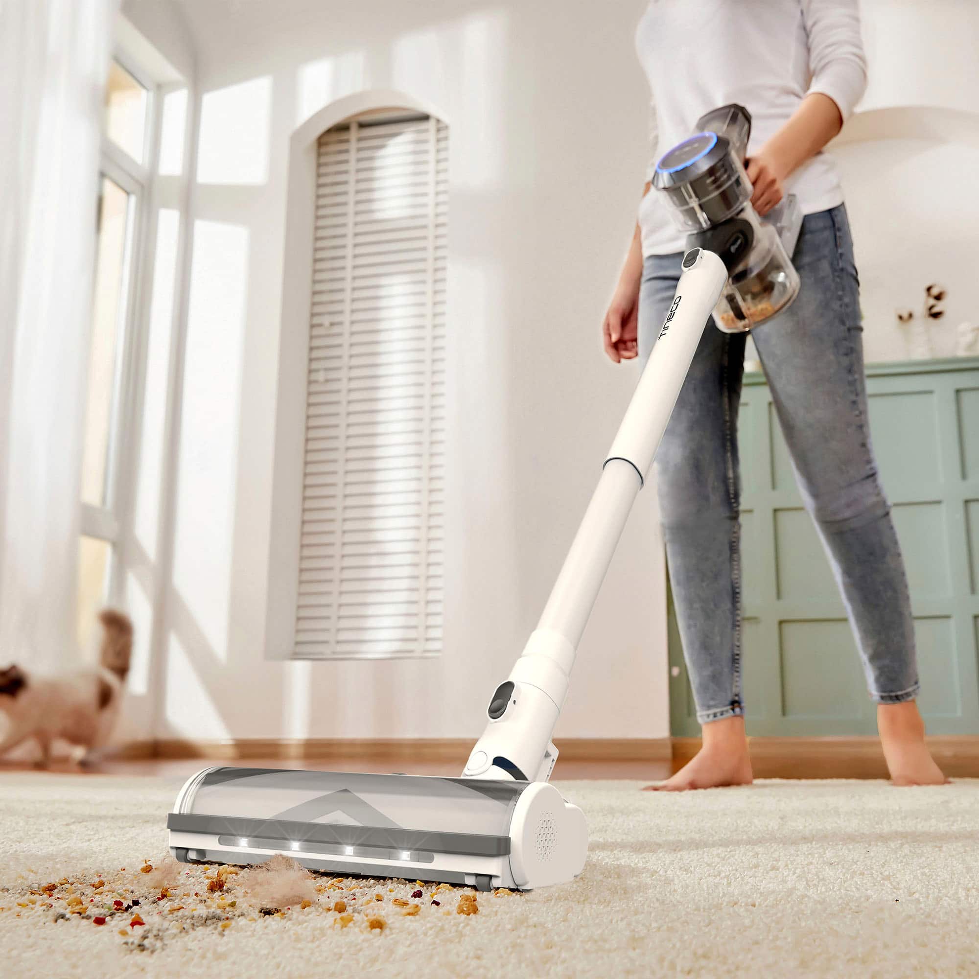 Alt View 15. Tineco - Pure One S11 Dual - Cordless Stick Vacuum with iLoop Smart Sensor Technology - Gray.
