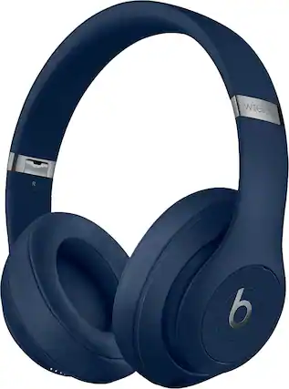 Front. Beats - Beats Studio³ Wireless Noise Cancelling Headphones - Blue.