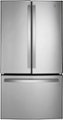 Front Zoom. GE - 27.0 Cu. Ft. French Door Refrigerator with Internal Water Dispenser - Stainless Steel.