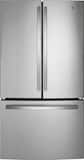 GE - 36 in. Wide 27.0 Cu. Ft. French Door Refrigerator with Internal Water Dispenser - Stainless Steel