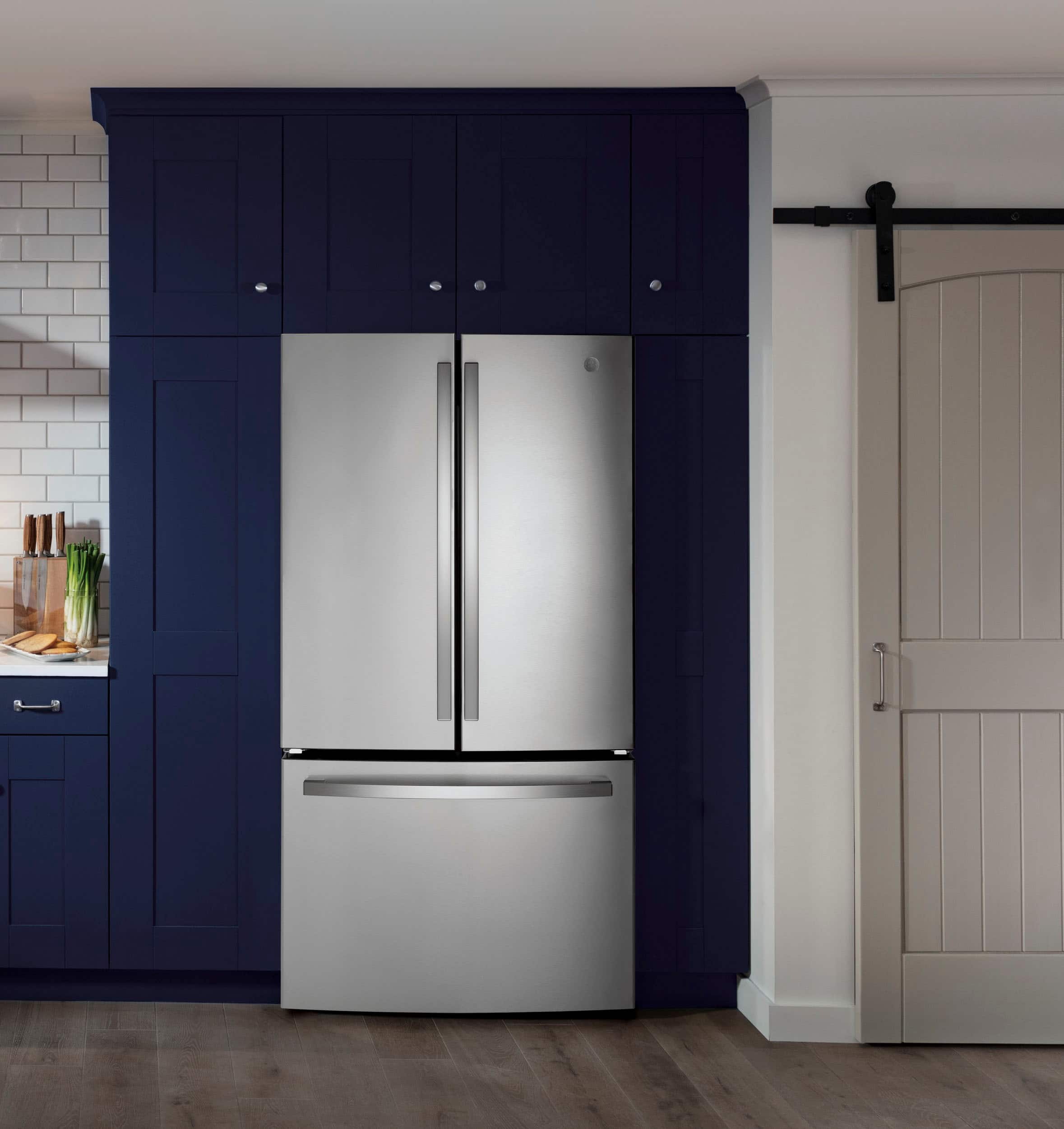 Alt View 23. GE - 27.0 Cu. Ft. French Door Refrigerator with Internal Water Dispenser - Fingerprint Resistant Stainless Steel.