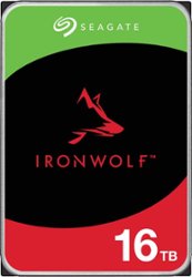 Seagate - IronWolf 16TB Internal SATA NAS Hard Drive with Rescue Data Recovery Services - Front_Zoom