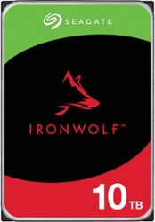 Seagate - IronWolf 10TB Internal SATA NAS Hard Drive with Rescue Data Recovery Services - Front_Zoom