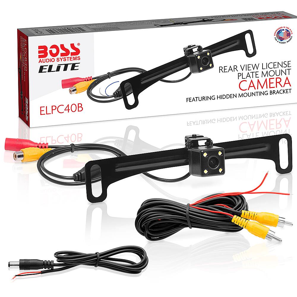 Left. BOSS Audio - Rearview Car Backup Camera - Black.
