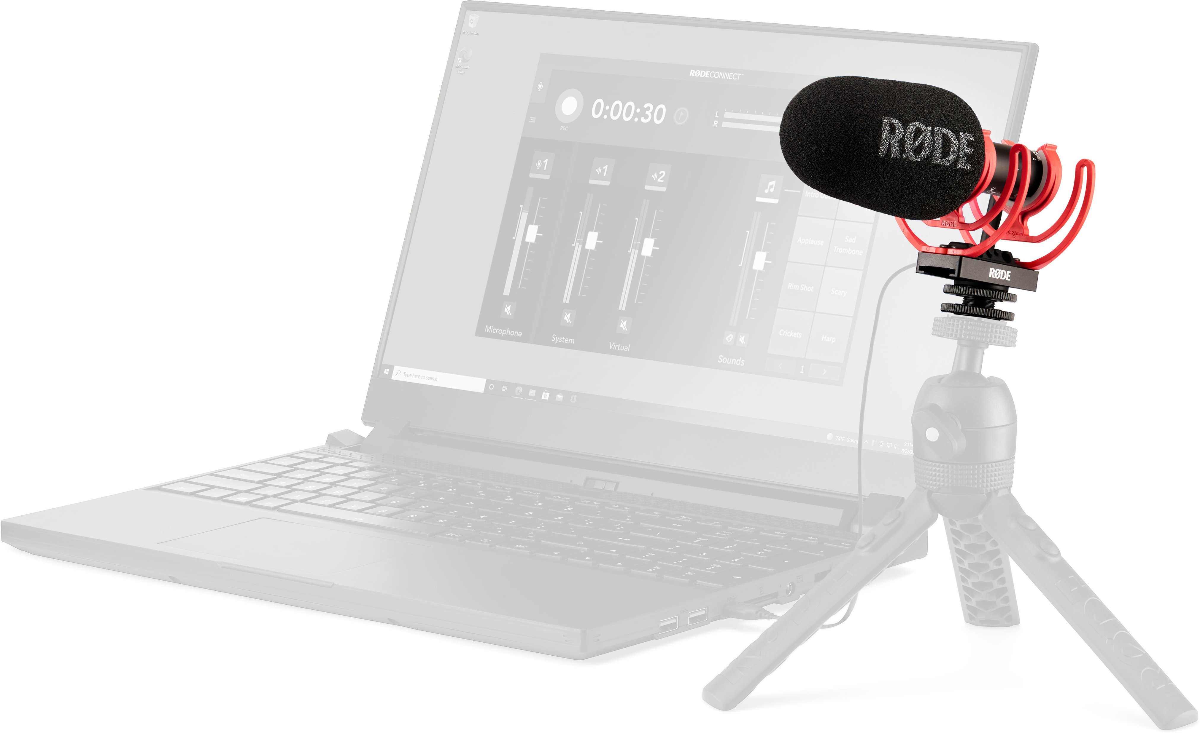 Rode VideoMic GO II Camera-Mount Lightweight Directional Microphone,Black