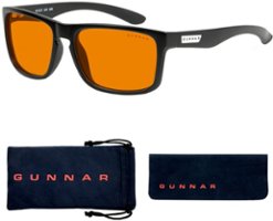 GUNNAR - Amber Max Blue Light Glasses - Intercept - Onyx - Front_Zoom