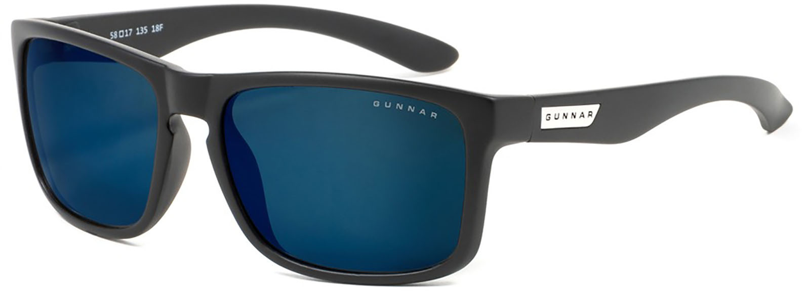 New Gunnar Maverick Computer Glasses Blue Sun Lens With Gunmetal Frame Eyewear 
