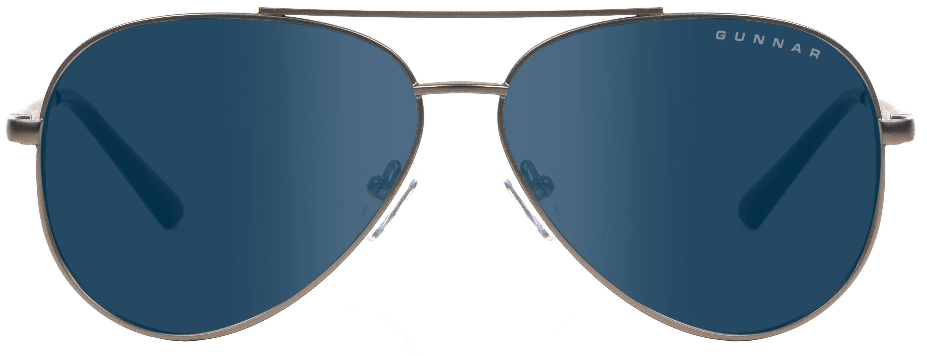 Alt View 1. GUNNAR - GUNNAR - Maverick  Computer Glasses with Blue Light Reduction , SUN Lenses - Gunmetal.