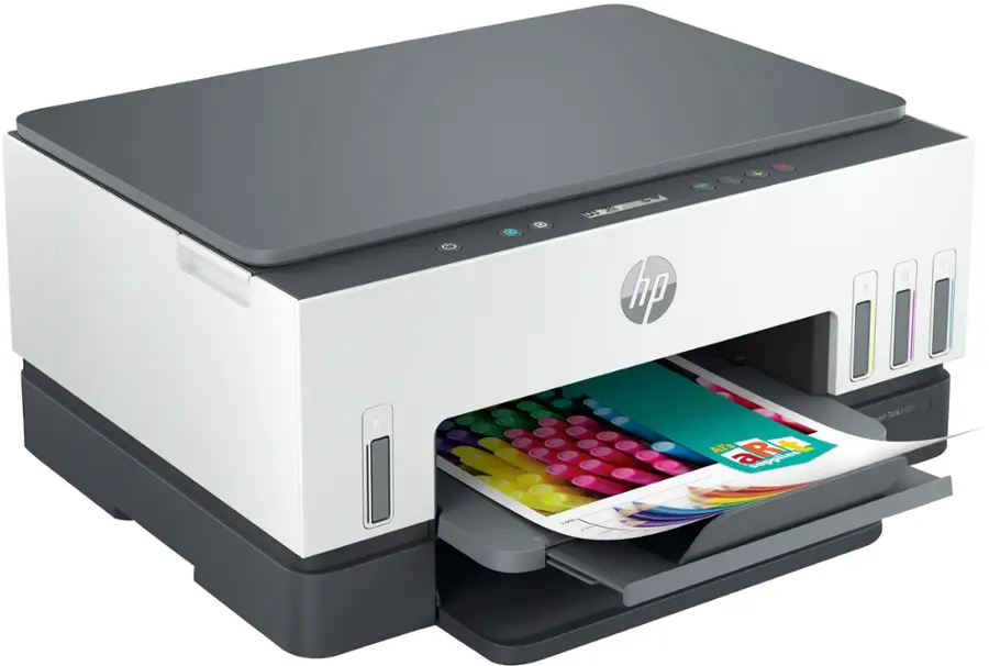Left. HP - Smart Tank 6001 Wireless All-In-One Supertank Inkjet Printer with up to 2 Years of Ink Included - Basalt.