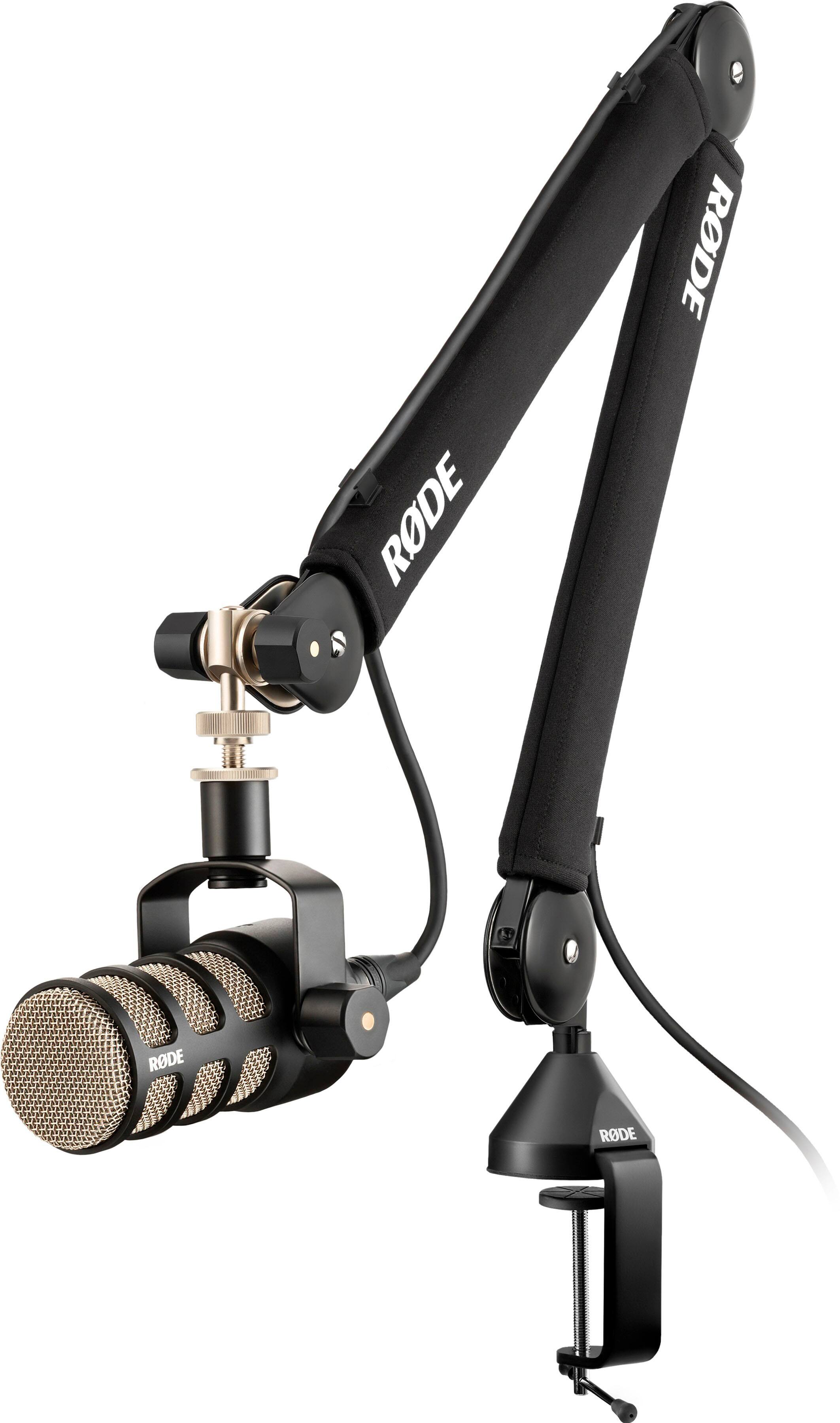 thumbnail interactive-video image 1 of Telescopic Boom Microphone Stand Adjustable Mic Holder Tripod | BIG W 1 of 10