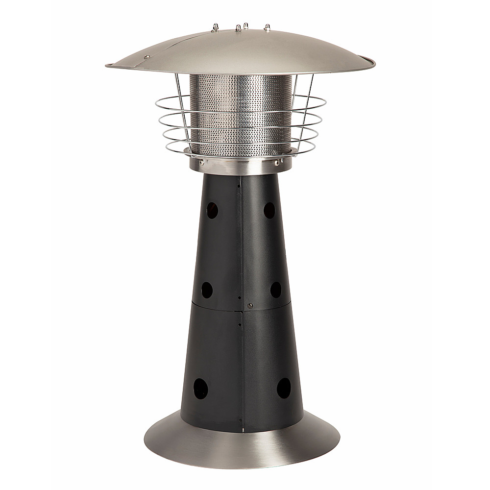 Angle View: Fire Sense - Square Flame Gas Patio Heater - Hammered Bronze