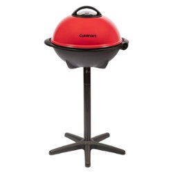 Cuisinart - 2-in-1 Outdoor Electric Grill - Red - Angle_Zoom