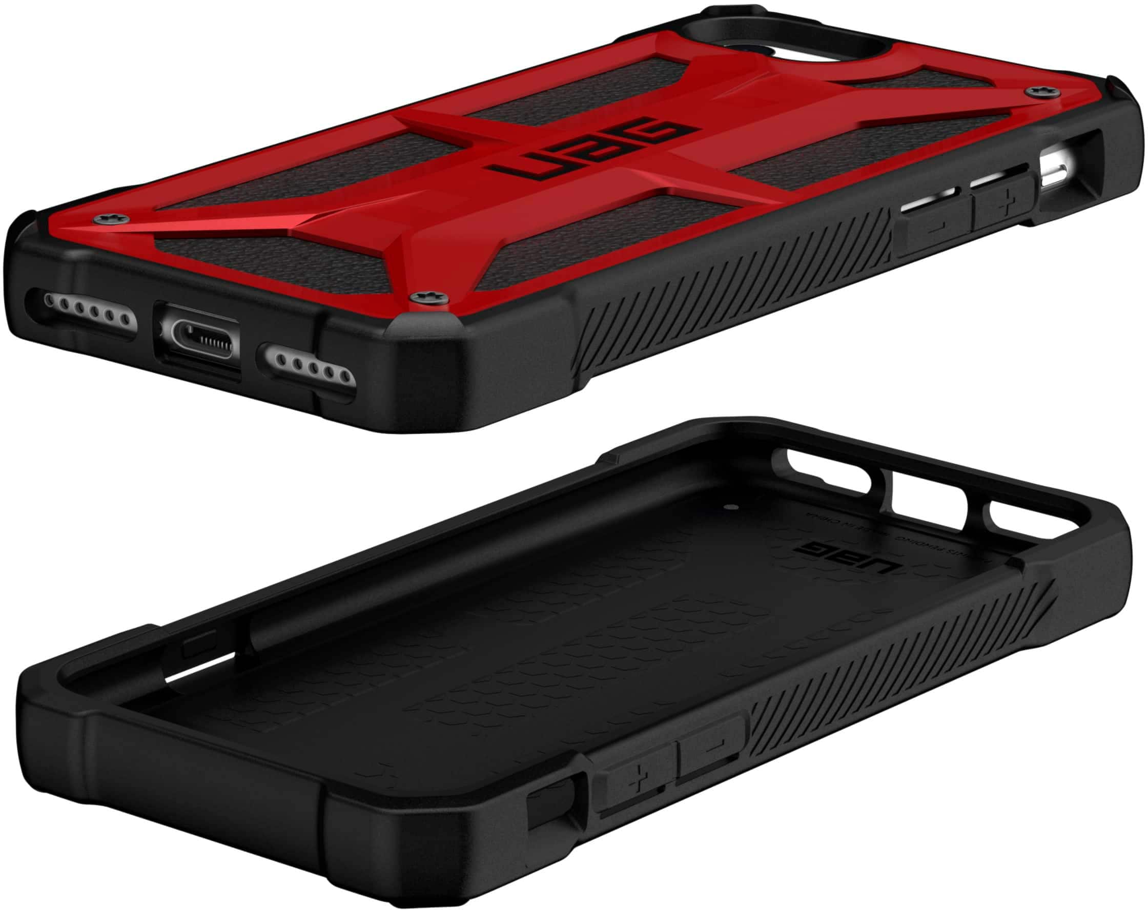 Angle View: UAG - Monarch case for Apple iPhone 7, 8, and SE (3rd generation) - Crimson