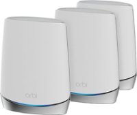 NETGEAR - Orbi 750 Series AX4200 Tri-Band Mesh Wi-Fi 6 System (3-pack) - White - Front_Zoom