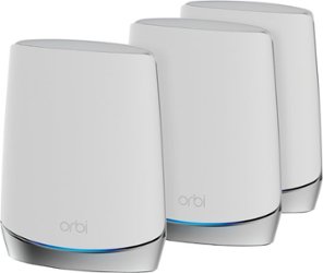 NETGEAR - Orbi AX4200 Tri-Band Mesh WiFi 6 System (3-Pack) - White - Front_Zoom