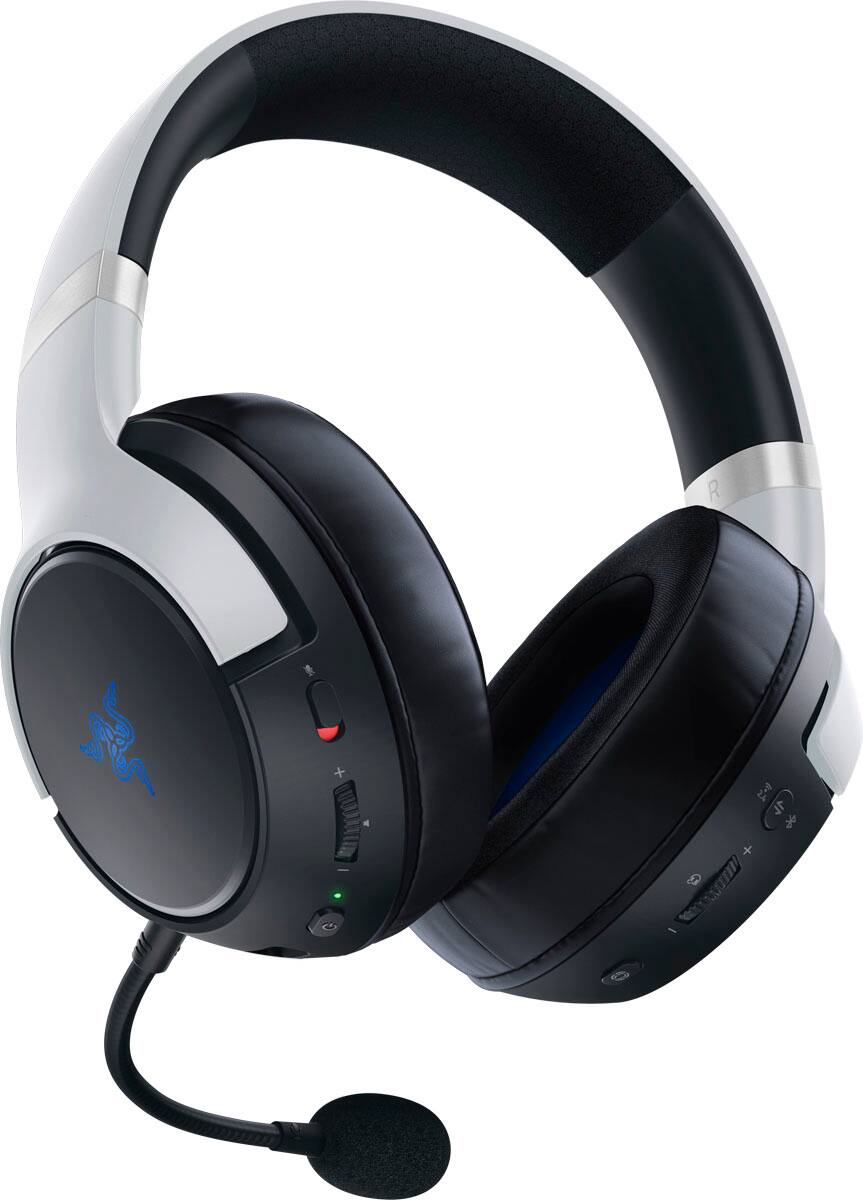 Alt View 12. Razer - Kaira Pro HyperSense Wireless Gaming Headset for PS5, PS4, PC, and Switch - White.