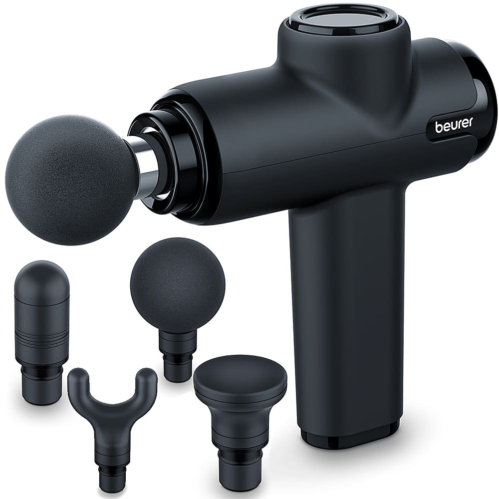 Angle. Beurer - Compact Deep Tissue Massage Gun - Black.