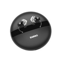 Eargo - 6 Hearing Aid - Black - Front_Zoom