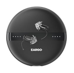Eargo - 6 Hearing Aid - Black - Front_Zoom