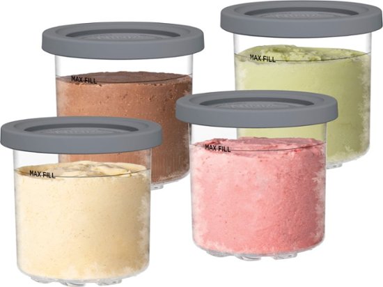  KATELER Replacement for Ninja Creami Pints and Lids-4  Pack,Compatible with Ninja NC301 NC300 NC299AMZ Series Creami Deluxe ice  Cream Makers,Creami Pint Containers with Leak Proof Lids,Dishwasher Safe :  Home & Kitchen