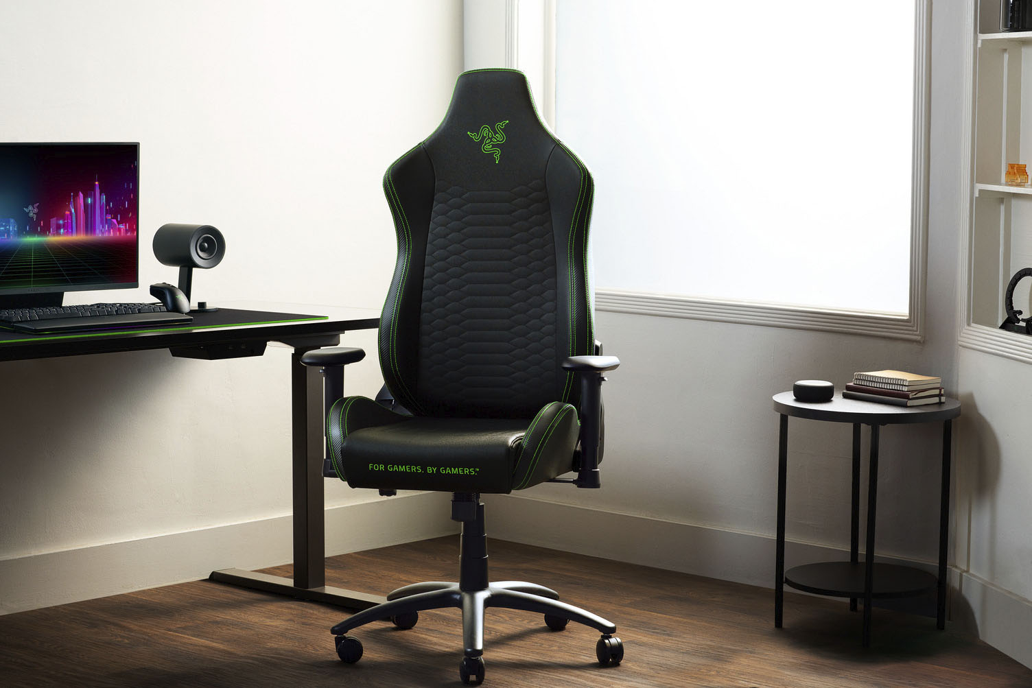 Best Buy: Razer Iskur Chair Black/Green RZ38-02840100-R3U1 Ergonomic Gaming X
