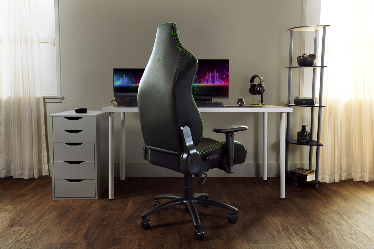 Razer X Iskur RZ38-02840100-R3U1 Black/Green Gaming Ergonomic Best Chair Buy: