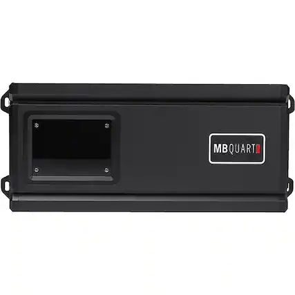 Front. MB Quart - Reference 700W Class D 5-Channel Amplifier - Black.