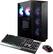 Front. MSI - Aegis ZS Gaming Desktop - AMD Ryzen - R5-5600G - 16GB Memory - RX 6600XT - 1TB SSD - Black.