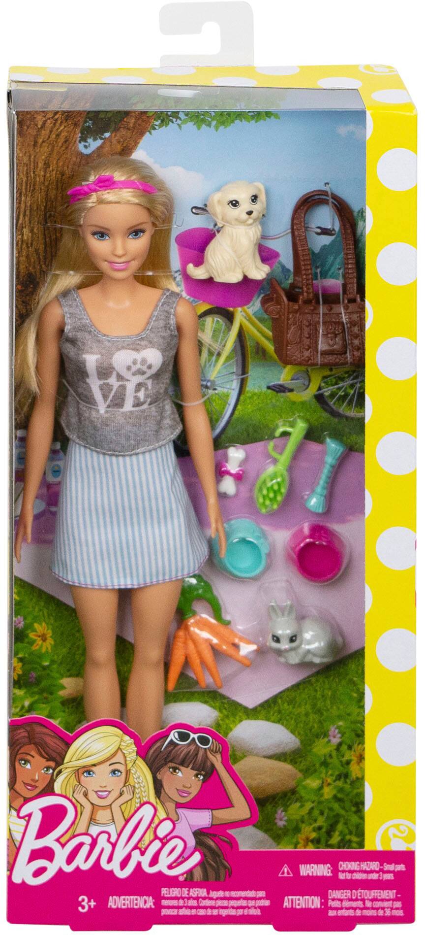 Left. Barbie - Doll and Pets Playset.