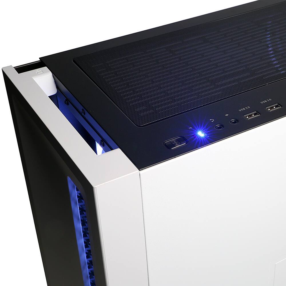 Angle View: CyberPowerPC - Gamer Xtreme Gaming Desktop -Intel Core i5-12400F - 16GB Memory - AMD Radeon RX 6500 XT - 500GB  SSD - White